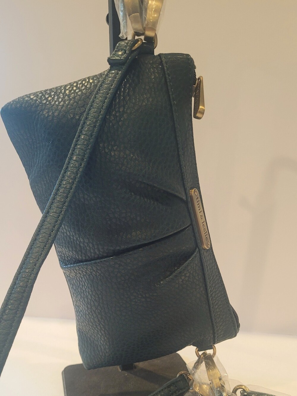 Timi & Leslie Dark Green Shoulder Bag with Gold Hardware - Picture 3 of 5